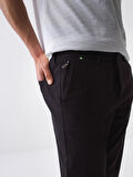 Siyah Slim Fit Pamuklu Jogger Pantolon