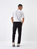 Siyah Slim Fit Pamuklu Jogger Pantolon