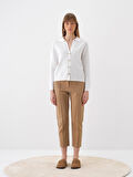 Beyaz Oversize  Hırka