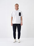 Lacivert Regular Fit Pamuklu Sweat Pantolon