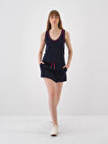 Lacivert Regular Fit Pamuklu Atlet