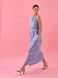 Mavi Regular Fit Keten Elbise