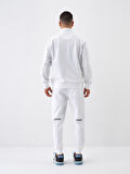 Beyaz Regular Fit Pamuklu Sweatmont