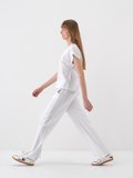 Beyaz Regular Fit Pamuklu Tişört