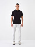 Siyah Slim Fit Pamuklu Tişört