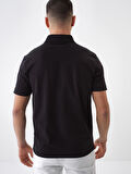 Siyah Slim Fit Pamuklu Tişört