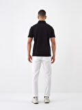 Siyah Slim Fit Pamuklu Tişört