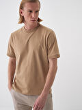 Camel Regular Fit Pamuklu Tişört