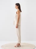 Naturel Oversize Pamuklu Bluz