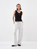 Siyah Regular Fit Pamuklu Atlet