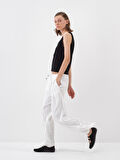 Siyah Regular Fit Pamuklu Atlet