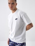 Beyaz Regular Fit Pamuklu Tişört