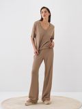 Camel Oversize Pamuklu Bluz