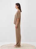 Camel Oversize Pamuklu Bluz