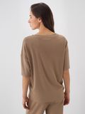 Camel Oversize Pamuklu Bluz