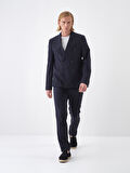 Lacivert Regular Fit Liyosel Ceket