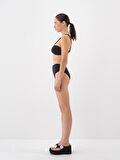 Xint Siyah Regular Fit Bikini Üst