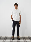 Xint Ekru Pamuk Dokulu Regular Fit Tişört