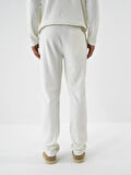 Xint Ekru Pamuk Dokulu Regular Fit Sweat Pantolon