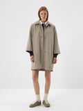 Xint Naturel Formunu Koruyan Oversize Trençkot