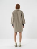 Xint Naturel Formunu Koruyan Oversize Trençkot