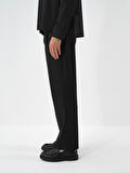 Xint Siyah Esnek Dokulu Regular Fit Pantolon
