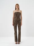 Xint Camel Pamuk Dokulu Regular Fit Pantolon