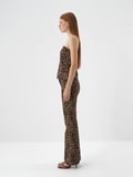 Xint Camel Pamuk Dokulu Regular Fit Pantolon