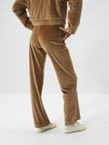 Xint Camel Lüks Dokulu Soft Kadife Oversize Pantolon