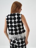 Xint Siyah Formunu Koruyan Oversize Bluz