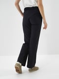Xint Lacivert Esnek Dokulu Oversize Pantolon