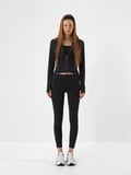 Xint Siyah Esnek Dokulu Regular Fit Sweatmont