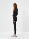 Xint Siyah Esnek Dokulu Regular Fit Sweatmont