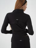 Xint Siyah Esnek Dokulu Regular Fit Sweatmont