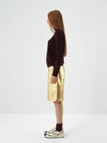 Xint Gold Pamuk Dokulu Oversize Şort