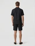 Xint Siyah %100 Keten Regular Fit Şort
