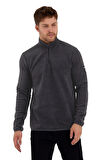 Adams Erkek Rahat İçi Ve Dışı Polarlı Isı Koruyan Fermuarlı Polar Sweatshirt