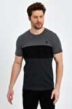 Bisiklet Yaka Kısa Kollu Desenli Penye Erkek Tshirt