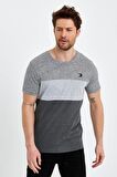Bisiklet Yaka Kısa Kollu Desenli Penye Erkek Tshirt