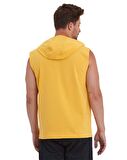 Erkek Kapüşonlu Kanguru Cepli Kolsuz Sweatshirt