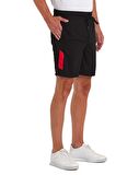 Siyah Polyester Erkek Spor Şort