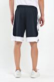 File Şeritli Polyester Erkek Spor Şort