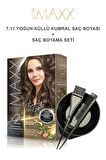 Maxx Deluxe Saç Boyası 7.11 Yoğun Küllü Kumral-Boyama Seti