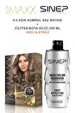 Maxx Deluxe Saç Boyası 8 .0 Açık Kumral-Profesyonel Cillten Boya Silici Set