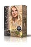 Maxx Deluxe Saç Boyası 10.0 Açık Sarı-Boyama Seti
