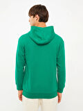 XSIDE Yeşil Uzun Kollu Baskılı Erkek Hoodie