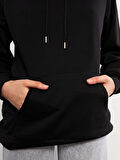 LCW Vision Siyah Kadın Kalın Hoodie