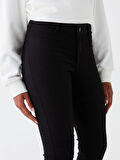 LCW Jeans Siyah Jüpiter Süper Skinny Fit Kadın Jean Pantolon