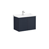 VitrA Root Classic 68727 Kapaklı Lavabo Dolabı, Mat Lacivert, 80 cm