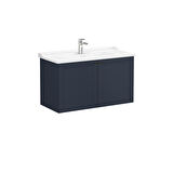VitrA Root Classic 68748 Kapaklı Lavabo Dolabı, Mat Lacivert, 100 cm